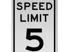 Speed Limit 5 MPH Sign